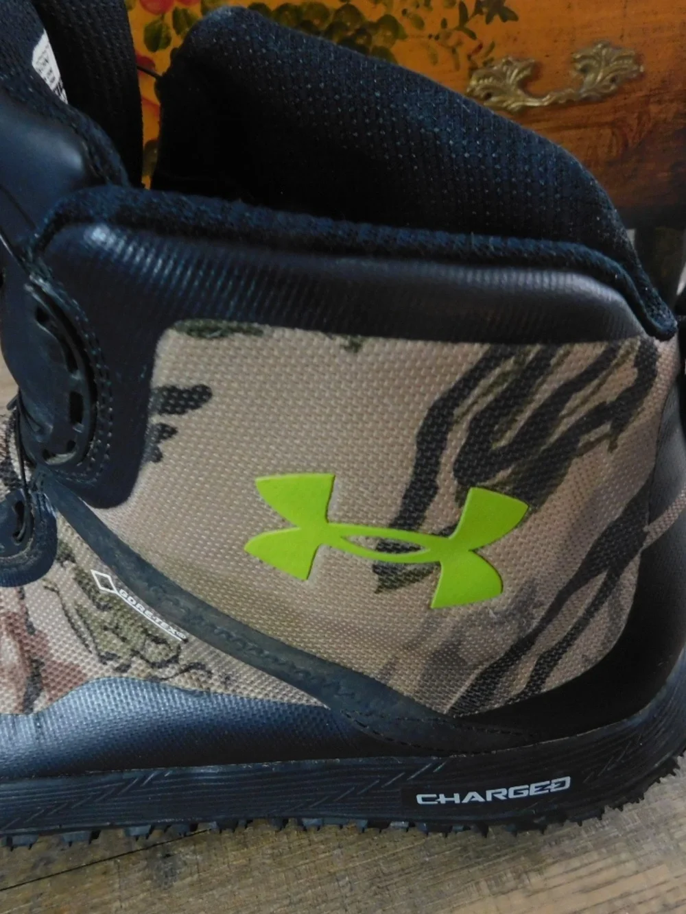 Under Armour Camo BOA Gore Tex boots Michelin Fat Tire Ridge Reaper Barren 11.5